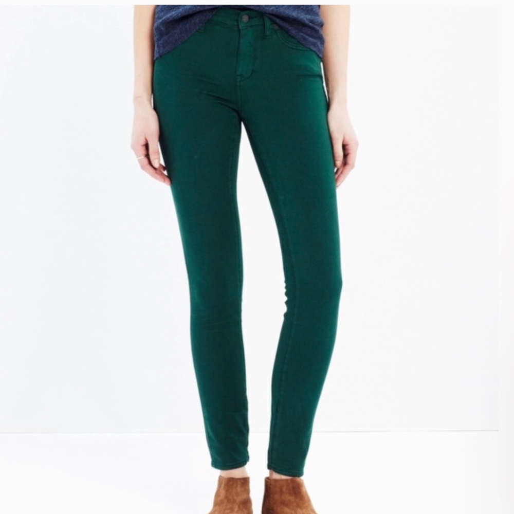 Madewell Green Skinny Pants sz 29